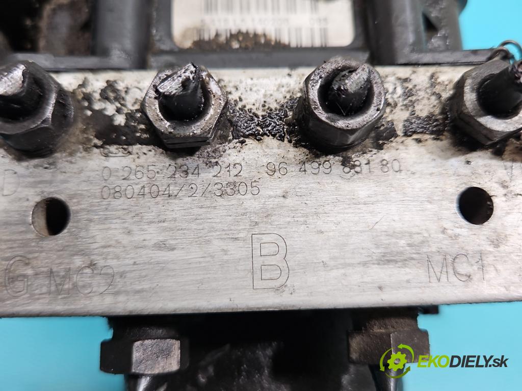 Fiat Scudo II 2006-2016 2.0 jtd 136 HP manual 100 kW 1997 cm3 5- čerpadlo abs 0265234212 (Pumpa ABS)