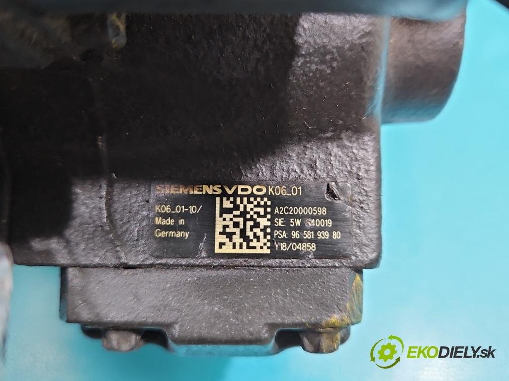 Fiat Scudo II 2006-2016 2.0 jtd 136 HP manual 100 kW 1997 cm3 5- čerpadlo vstrekovacia 9658193980 (Vstrekovacie čerpadlo)