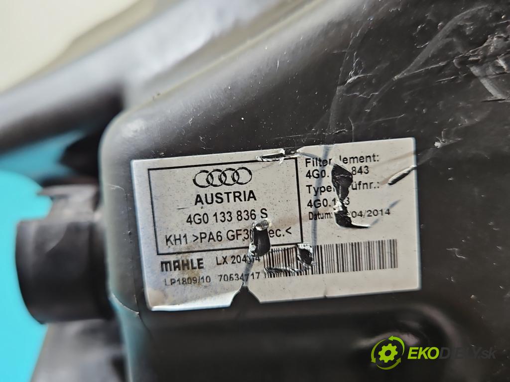 Audi A7 4G 2010-2018 4.0 V8 TFSI 420 hp automatic 309 kW 3993 cm3 5- obal filtra vzduchu 4G0133836S (Obal vzduchového filtra)