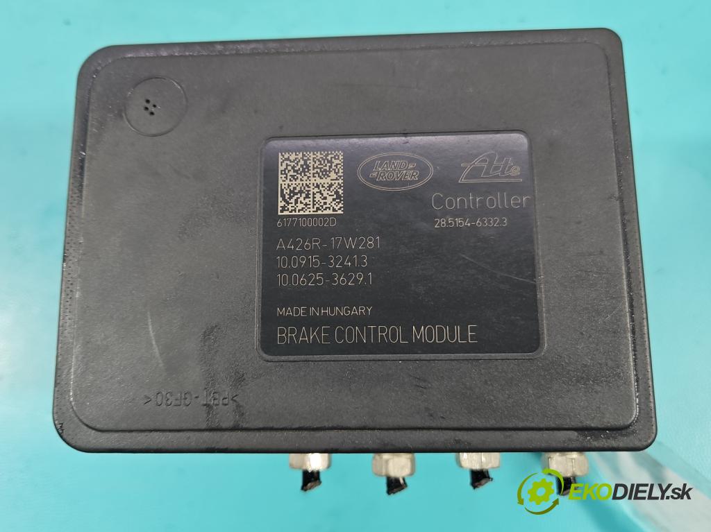 Land rover Discovery Sport 2014-2019 L550 2.0 Td 179KM automatic 132 kW 1999 cm3 5- čerpadlo abs A426R-17W281 (Pumpa ABS)