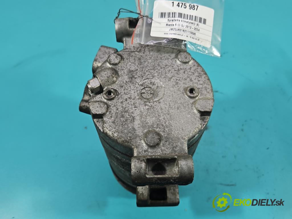 Mazda 6 III GJ 2012-2024 2.2d 150 HP manual 110 kW 2190 cm3 4- Kompresor: klimatizácie F500-AUCAA-02 (Kompresor klimatizácie)
