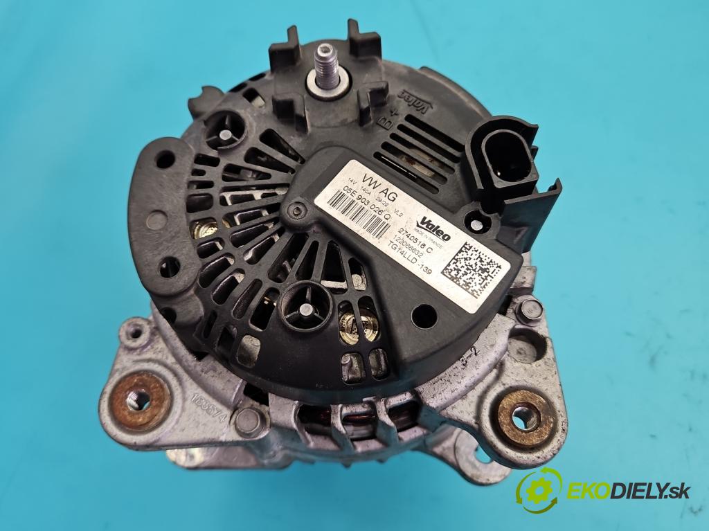 Seat Arona 2017- 1.0 TSI 110 HP manual 81 kW 999 cm3 5- Alternator 05E903026Q (Alternátor)