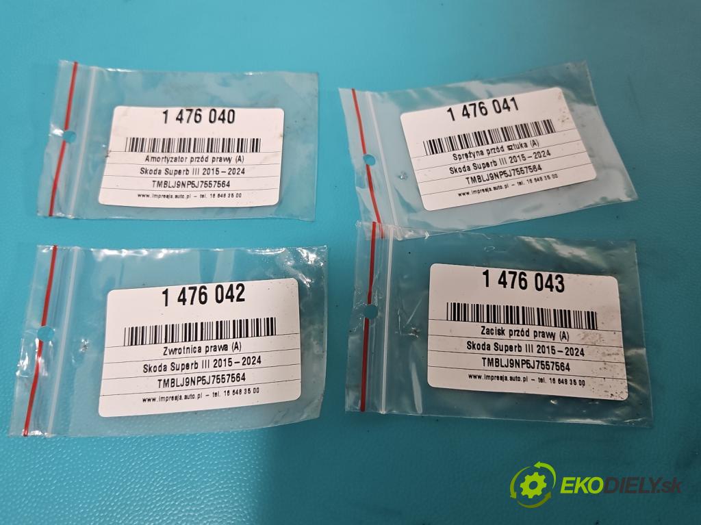 Skoda Superb III 2015-2024 2.0 TDI 190 HP automatic 140 kW 1968 cm3 5- náboj pravé (Náboj kolesa)