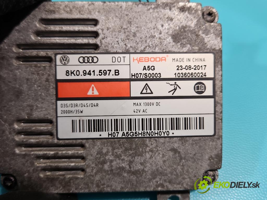 Skoda Superb III 2015-2024 2.0 TDI 190 hp automatic 140 kW 1968 cm3 5- měnič xenon 8K0941597B (Měniče)