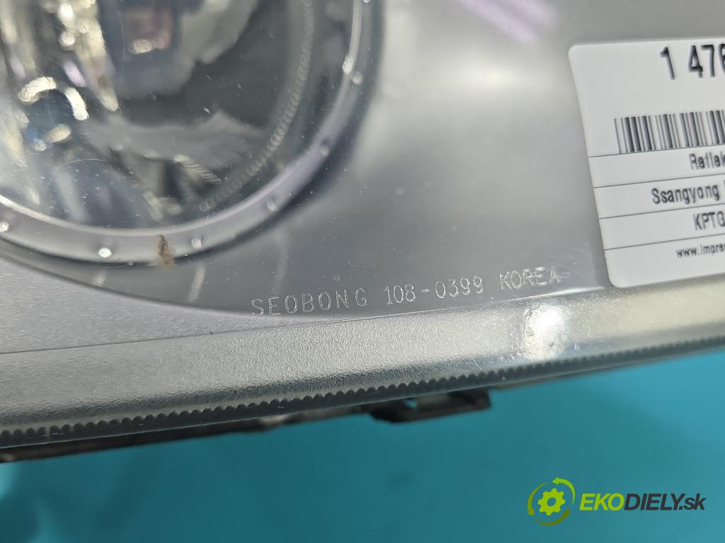 Ssangyong Rexton I 2001-2017 2.7 XDI 165 HP automatic 121 kW 2696 cm3 5- Reflektor: pravý  (Svetlo predné pravé)