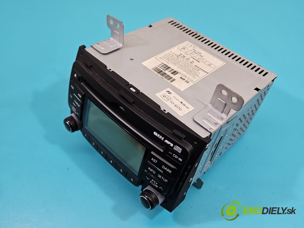 Hyundai I30 I 2007-2012 1.4 16V 109 HP manual 80,2 kW 1396 cm3 5- Radio originál 96160-2L200