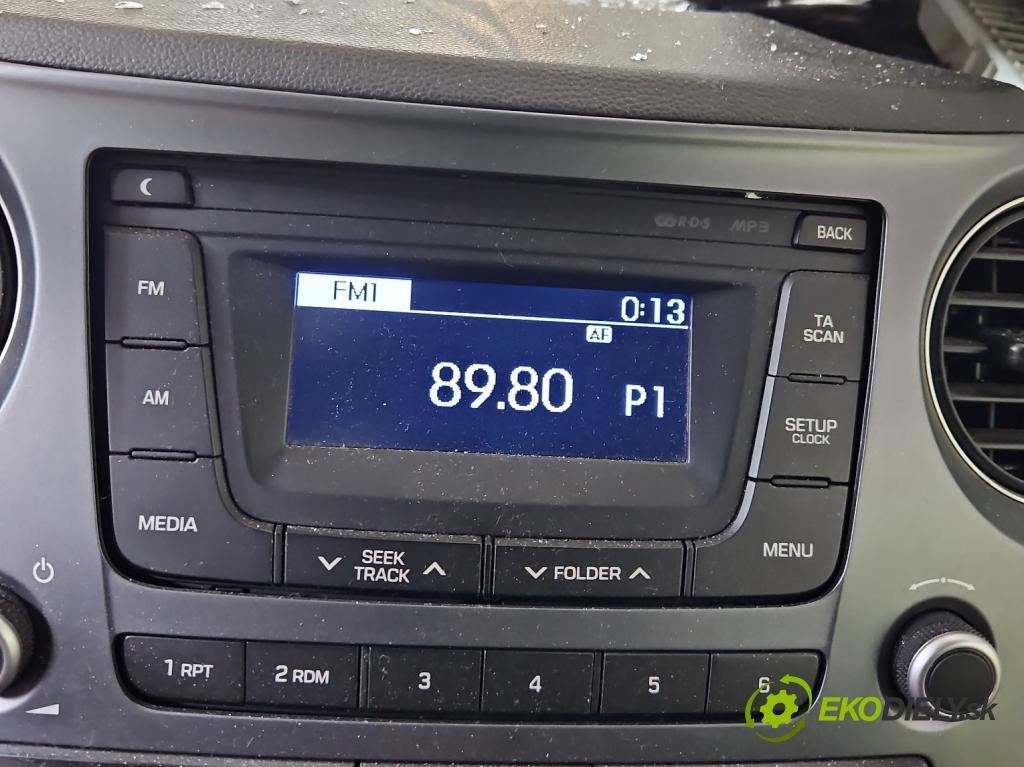 Hyundai I10 II 2013-2019 1.2 16V (G4LA) 87 HP manual 64 kW 1248 cm3 5- Radio originál 96170B96004X