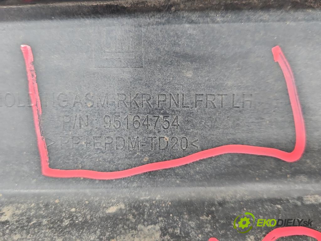 Opel Mokka A 2012-2019 1.6 cdti 136 HP automatic 100 kW 1598 cm3 5- lišta práh: ľavé 95164754 (Lišta prahová)