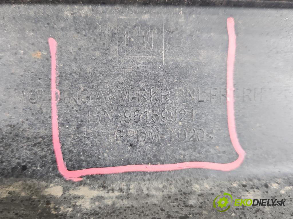 Opel Mokka A 2012-2019 1.6 cdti 136hp automatic 100 kW 1598 cm3 5- lišta práh: pravé 95159921 (Prahová lišta)