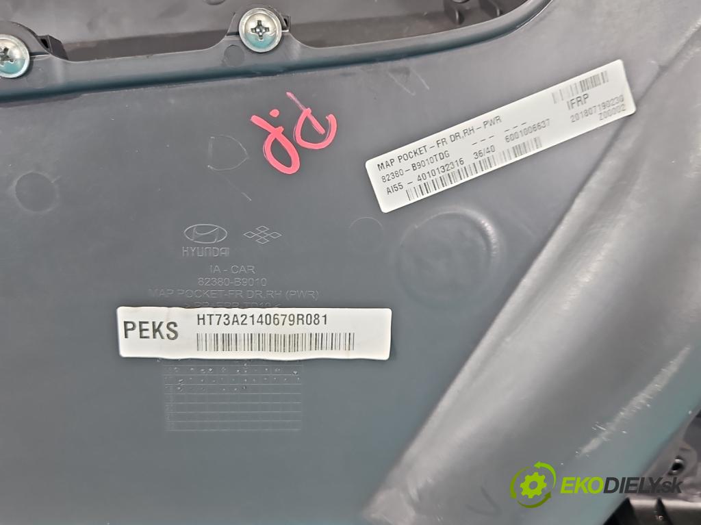 Hyundai I10 II 2013-2019 1.2 16V (G4LA) 87 hp manual 64 kW 1248 cm3 5- Tapacír: dveře přední pravé 82380-B9010