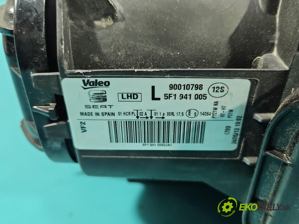 Seat Leon III 2012-2020 1.8 TSI 179KM automatic 132 kW 1798 cm3 5- světlo levý 5F1941005 (Klika dveří ostatní)