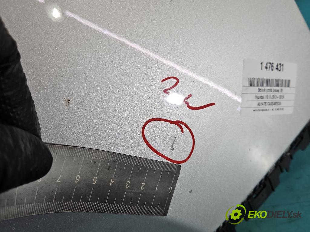 Hyundai I10 II 2013-2019 1.2 16V (G4LA) 87 hp manual 64 kW 1248 cm3 5- blatnik přední pravý  (Klika dveří ostatní)