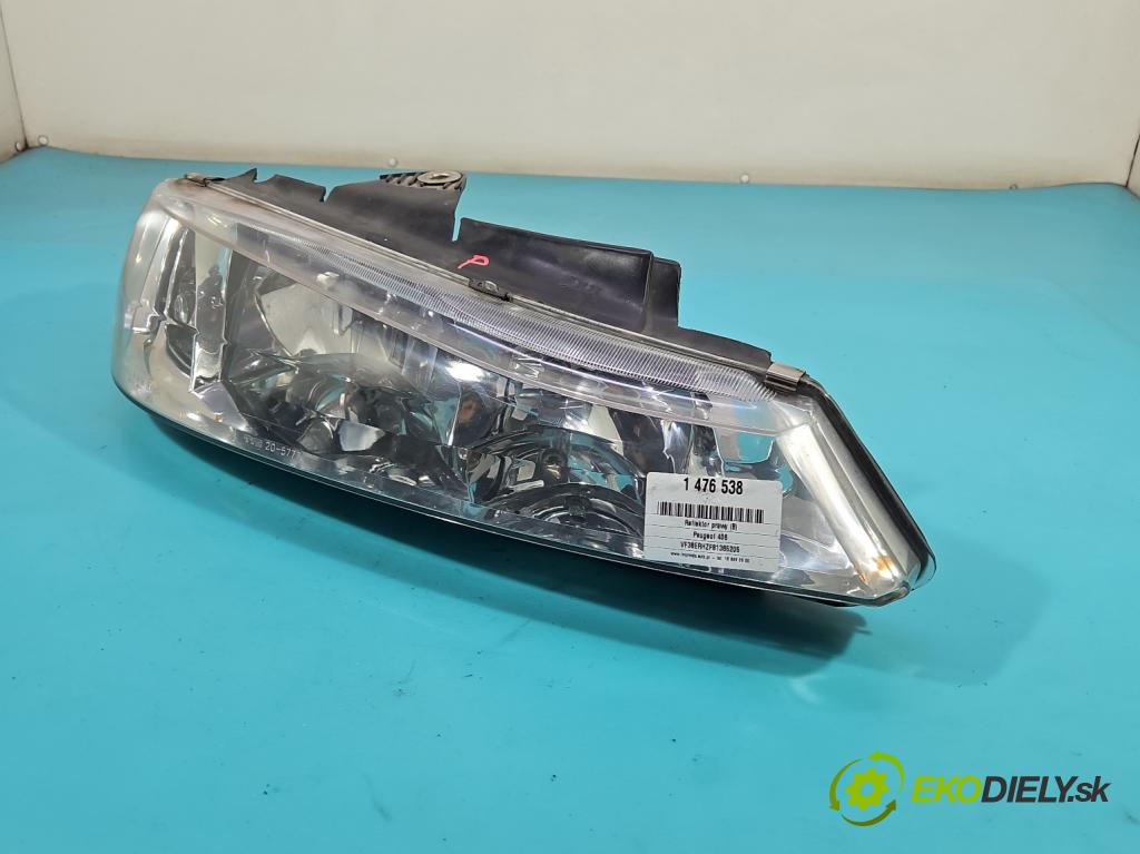 Peugeot 406 2.0 hdi 110 HP manual 81 kW 1997 cm3 5- Reflektor: pravý  (Svetlo predné pravé)