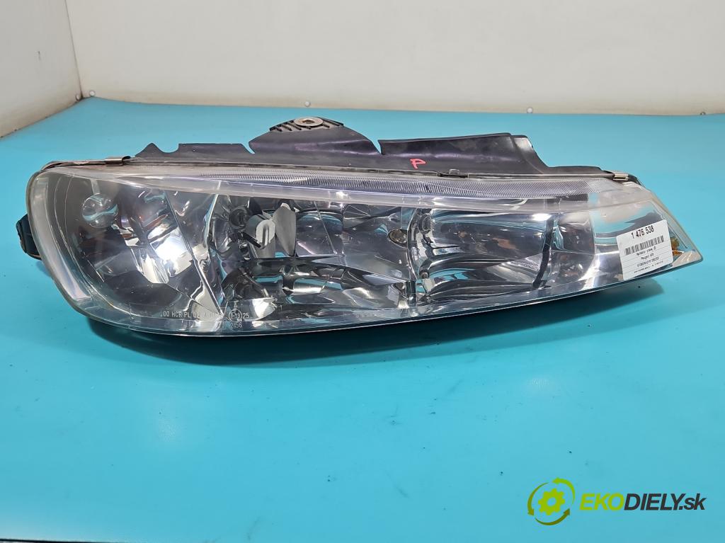 Peugeot 406 2.0 hdi 110 HP manual 81 kW 1997 cm3 5- Reflektor: pravý  (Svetlo predné pravé)