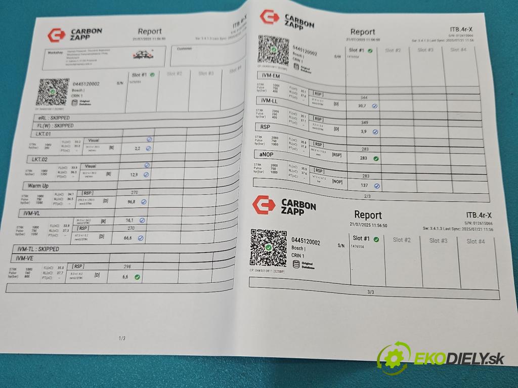 Fiat Ducato II 1994-2006 2.8 jtd 128 HP manual 94 kW 2800 cm3 5- vstrek 0445120002 (Vstrekovač paliva)
