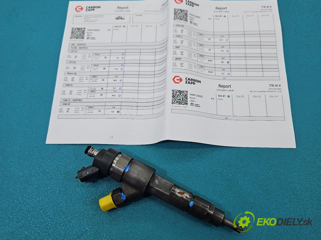 Fiat Ducato II 1994-2006 2.8 jtd 128 HP manual 94 kW 2800 cm3 5- vstrek 0445120002 (Vstrekovač paliva)