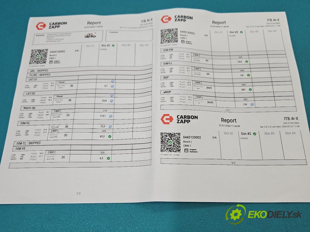 Fiat Ducato II 1994-2006 2.8 jtd 128 HP manual 94 kW 2800 cm3 5- vstrek 0445120002 (Vstrekovač paliva)