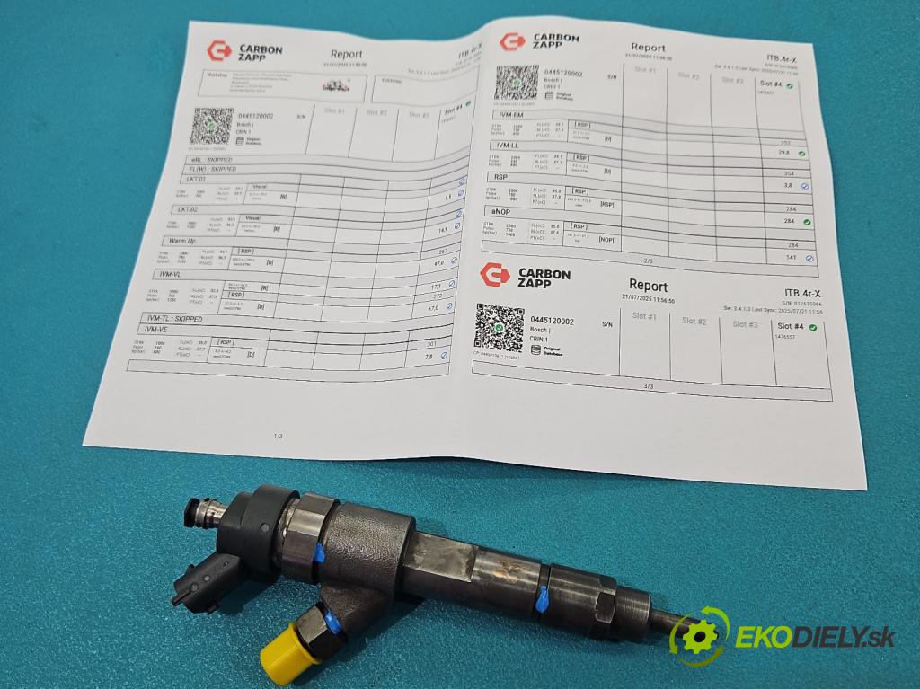 Fiat Ducato II 1994-2006 2.8 jtd 128 HP manual 94 kW 2800 cm3 5- vstrek 0445120002 (Vstrekovač paliva)