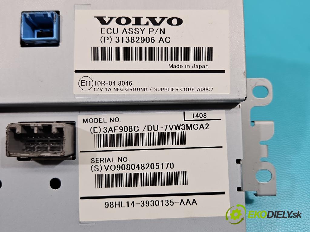 Volvo V40 II 2012-2019 2.0 D3 150 HP automatic 110 kW 1984 cm3 5- Zobrazit: 31382906 (Prístrojová doska)