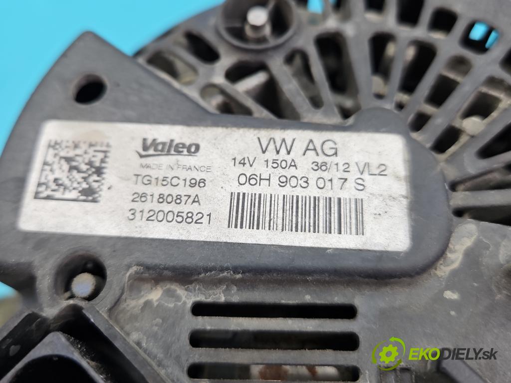 Audi A6 C7 2011-2018 2.0 TFSI 179KM automatic 132 kW 1984 cm3 4- Alternator 06H903017S (Alternátor)