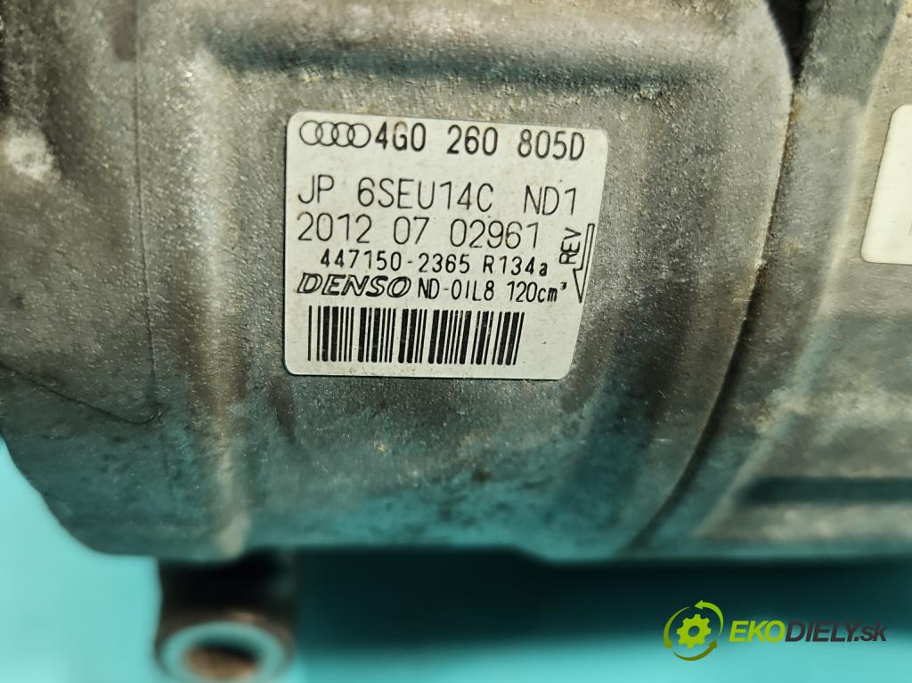 Audi A6 C7 2011-2018 2.0 TFSI 179KM automatic 132 kW 1984 cm3 4- Kompresor: klíma 4G0260805D (Kompresory)
