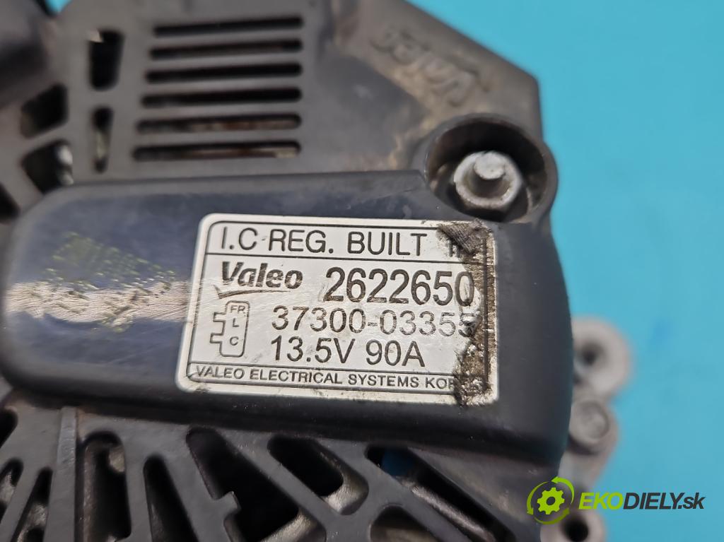 Hyundai I10 II 2013-2019 1.2 16V (G4LA) 87 HP manual 64 kW 1248 cm3 5- Alternator 37300-03355 (Alternátor)