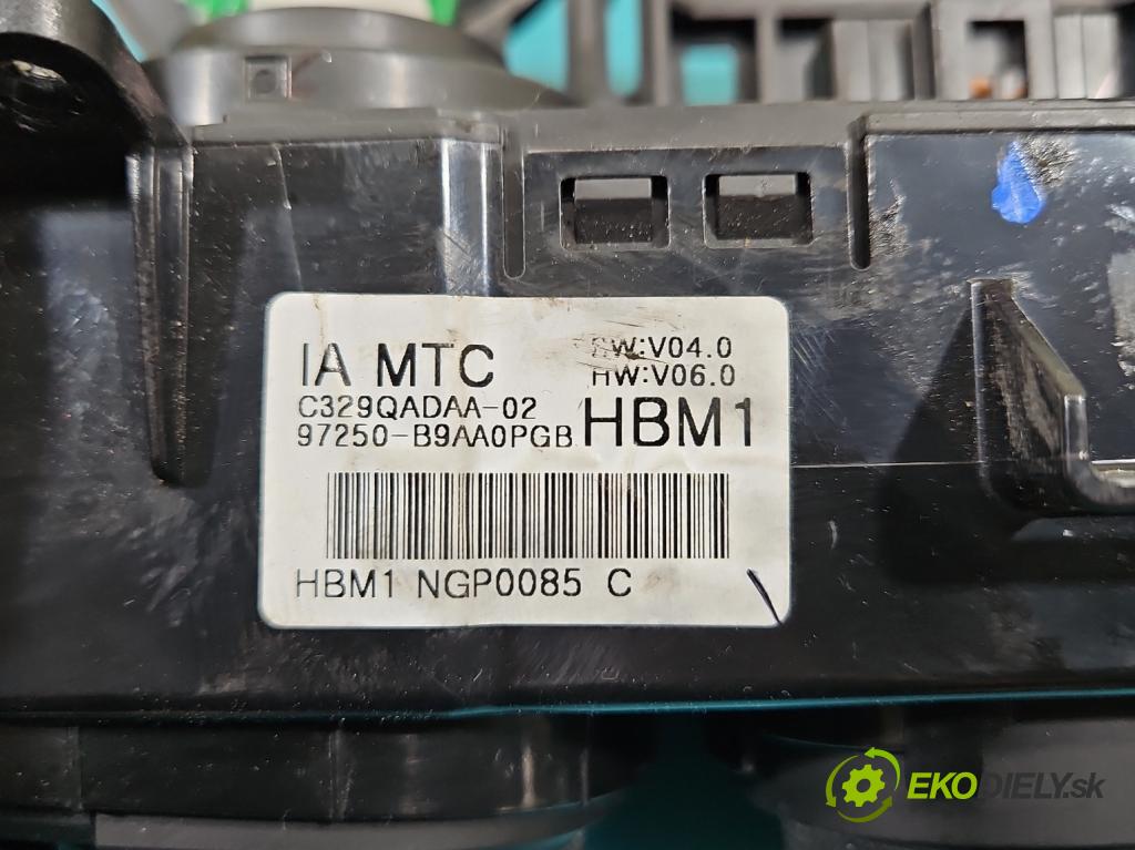 Hyundai I10 II 2013-2019 1.2 16V (G4LA) 87 HP manual 64 kW 1248 cm3 5- panel kúrenia 97250-B9AA