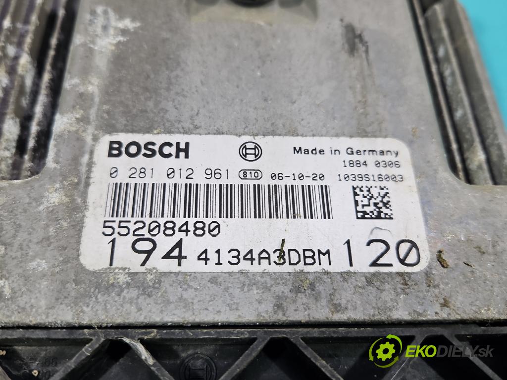 Fiat Croma II 2005-2010 1.9 jtd 120 HP manual 88 kW 1910 cm3 5- riadiaca jednotka motora 0281012961