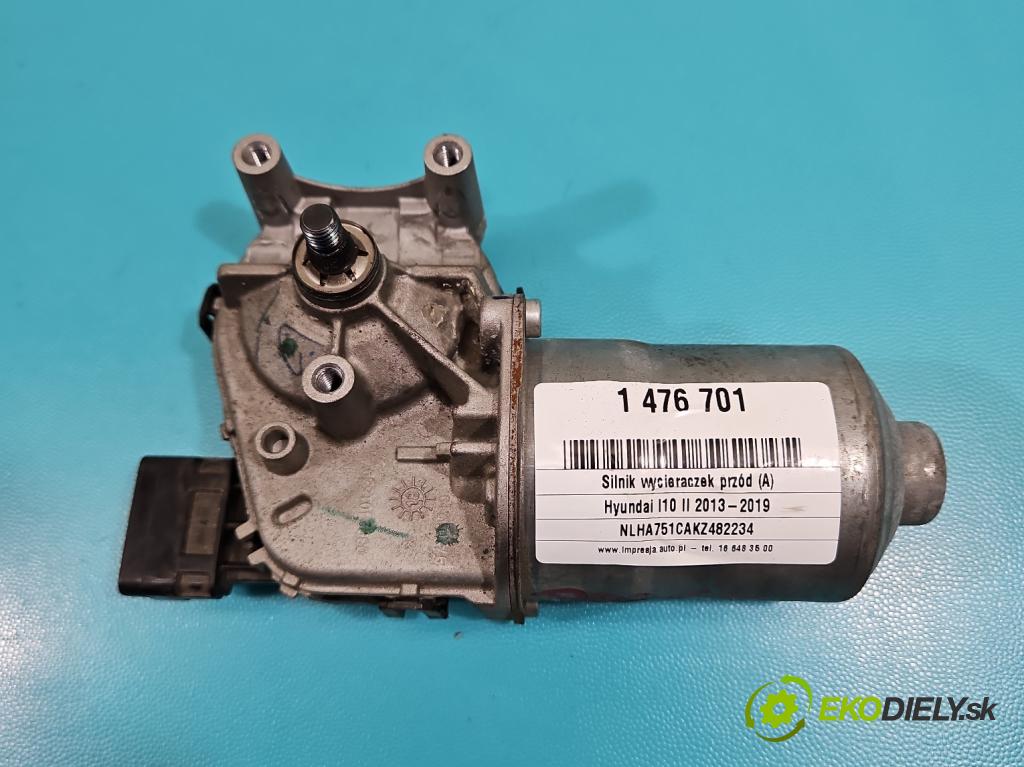 Hyundai I10 II 2013-2019 1.2 16V (G4LA) 87 hp manual 64 kW 1248 cm3 5- motor stěračů přední 98100-B4000