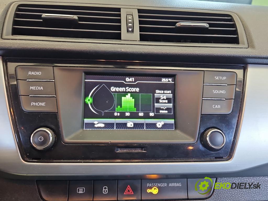 Skoda Fabia III 2014- 2021 1.0 TSI 95 HP manual 70 kW 999 cm3 5- Radio originál 6V0035869D
