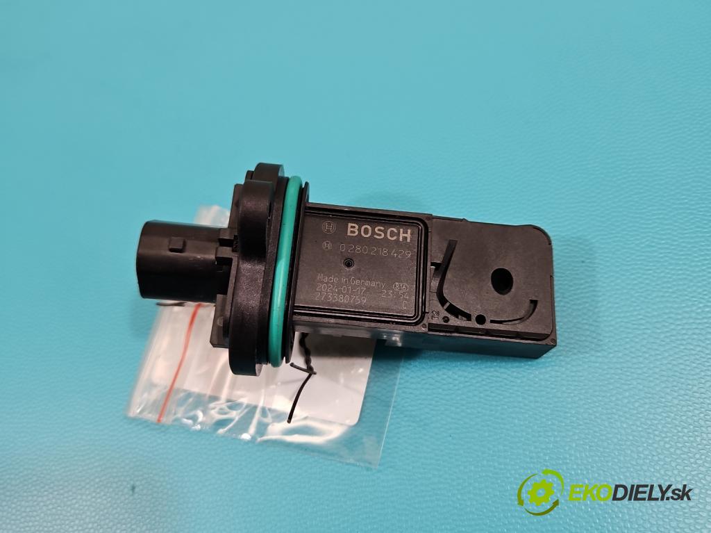 Opel Astra IV 2009-2015 1.4 T 140 HP manual 103 kW 1364 cm3 5- průtokoměr: 0280218429 (Váha vzduchu)