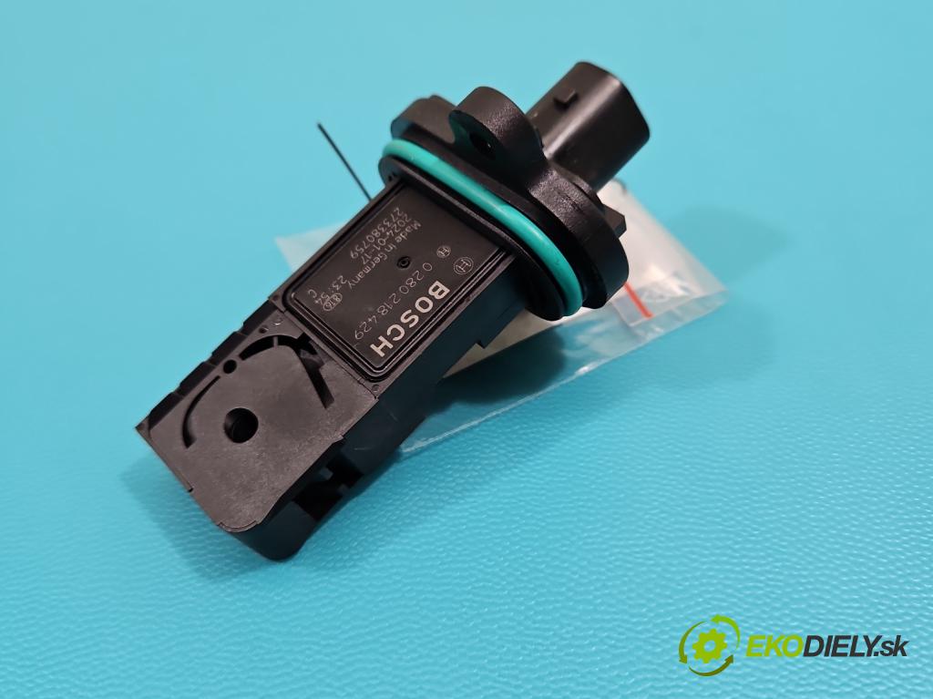 Opel Astra IV 2009-2015 1.4 T 140 HP manual 103 kW 1364 cm3 5- průtokoměr: 0280218429 (Váha vzduchu)