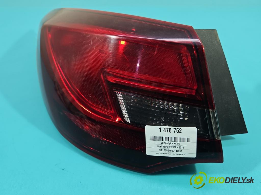 Opel Astra IV 2009-2015 1.4 T 140 hp manual 103 kW 1364 cm3 5- světlo zadní levé 25870153 (Klika dveří ostatní)