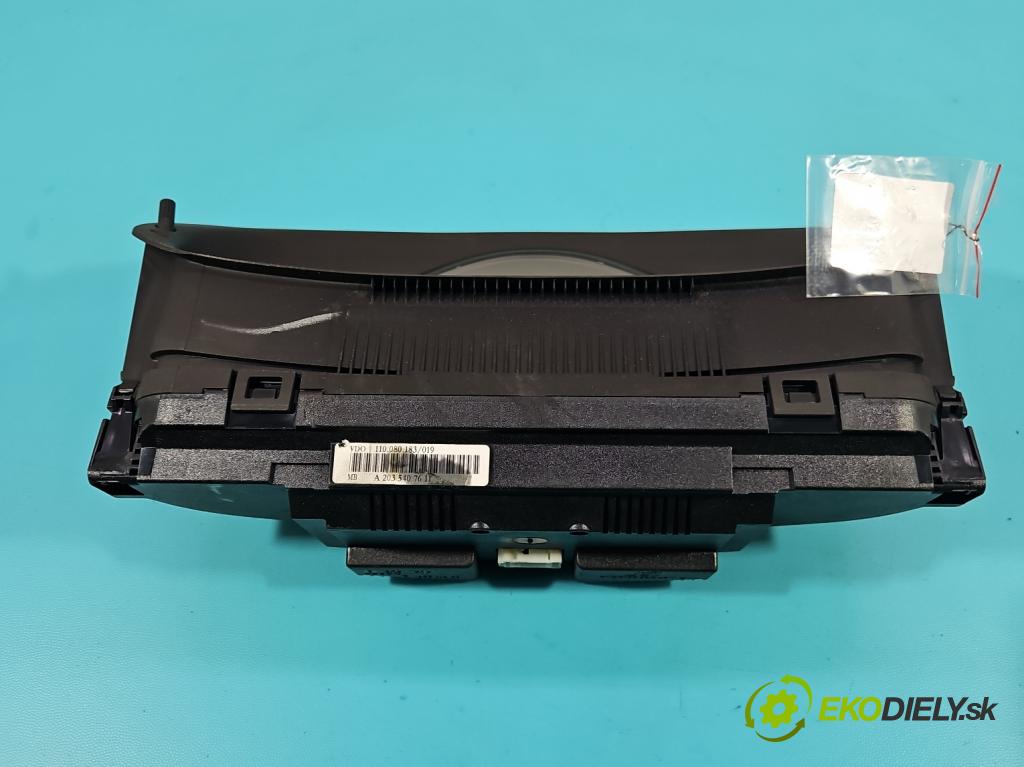 Mercedes C W203 2000-2007 1.8 kompressor 163 HP automatic 120 kW 1796 cm3 5- prístrojovka/ budíky A2035407611 (Prístrojová doska)