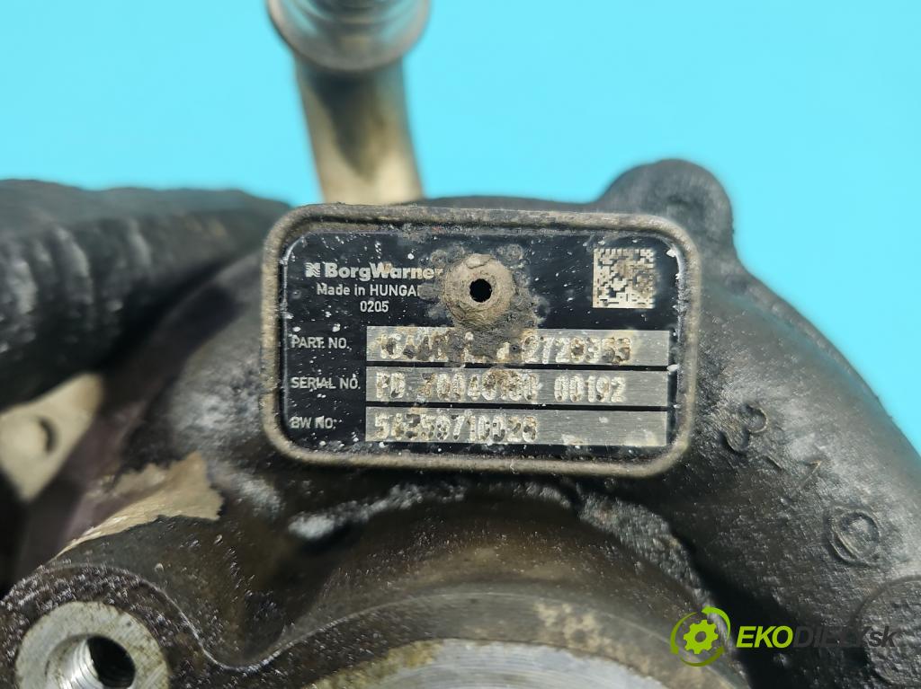 Renault Kangoo II 2008- 1.5 dci 90 hp manual 66 kW 1461 cm3 5- Turbodmychadlo 54359710028 (Kompletní turbodmychadlo)