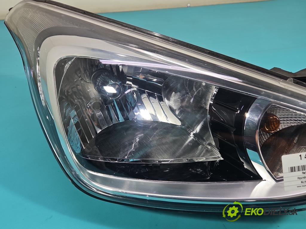 Hyundai I10 II 2013-2019 1.2 16V (G4LA) 87 HP manual 64 kW 1248 cm3 5- Reflektor: pravý 92102-B9000 (Svetlo predné pravé)