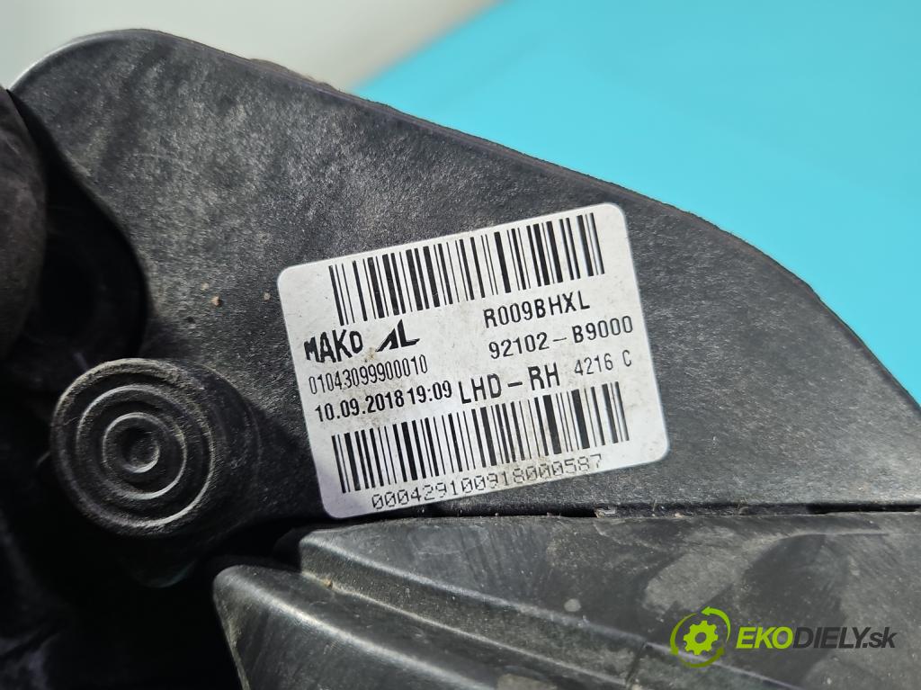 Hyundai I10 II 2013-2019 1.2 16V (G4LA) 87 HP manual 64 kW 1248 cm3 5- Reflektor: pravý 92102-B9000 (Svetlo predné pravé)