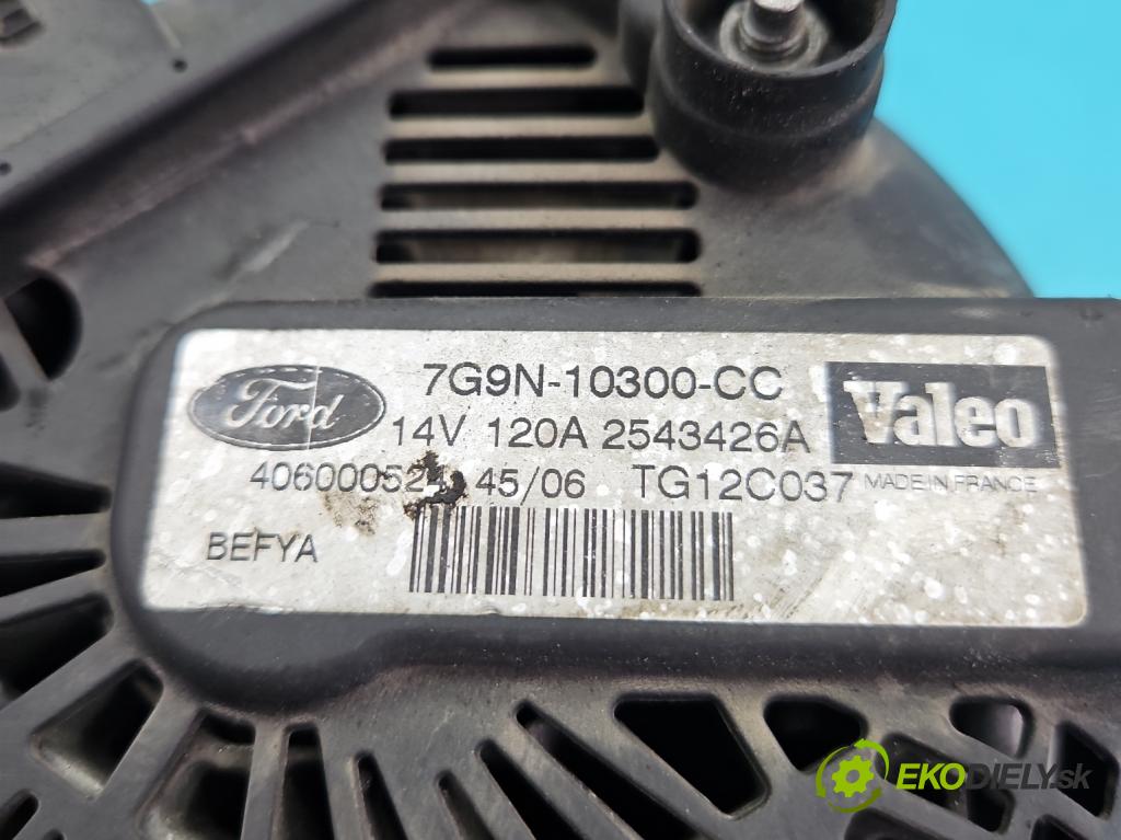 Ford Mondeo Mk4 2007-2014 1.6 16V 125 HP manual 92 kW 1596 cm3 5- Alternator 7G9N-10300-CC (Alternátor)