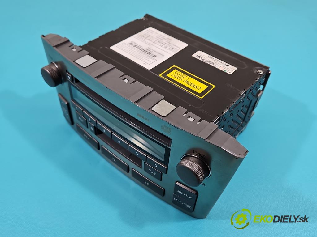 Toyota Avensis II T25 2003-2008 1.8 16V 129 HP manual 95 kW 1794 cm3 5- Radio originál 86120-05081