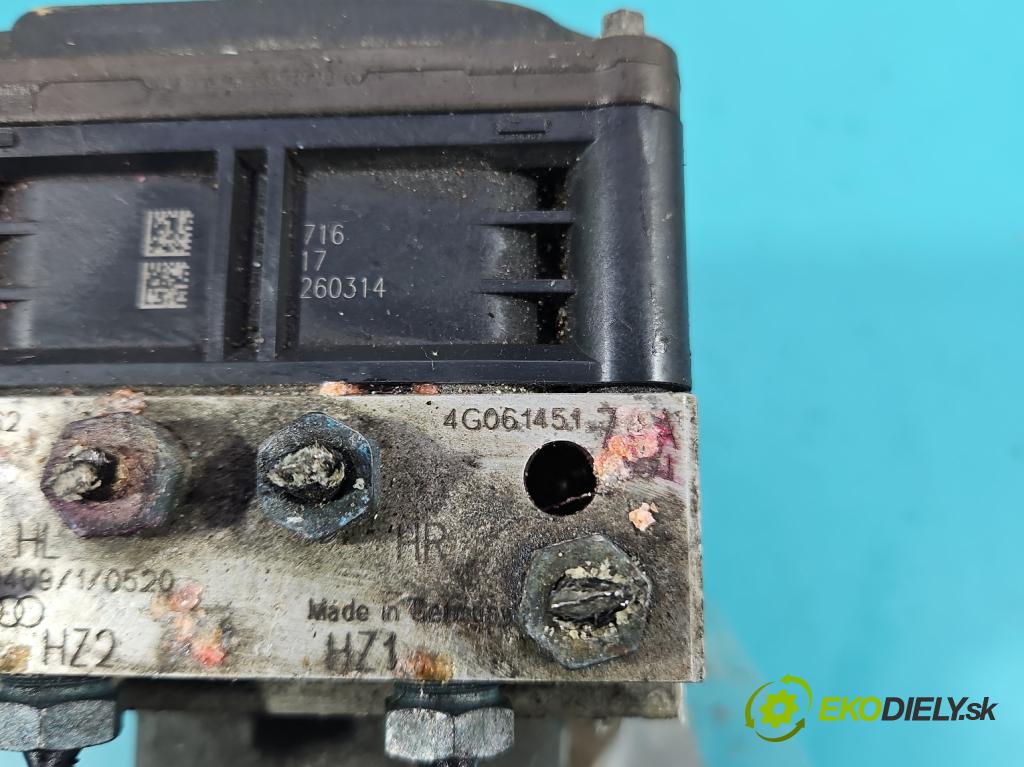 Audi A7 4G 2010-2018 4.0 V8 TFSI 420 hp automatic 309 kW 3993 cm3 5- čerpadlo abs 4G0907379L (Pumpa ABS)