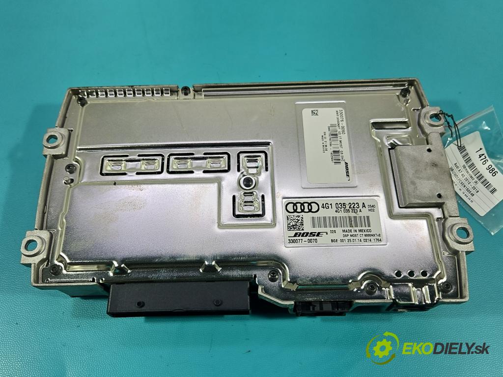 Audi A7 4G 2010-2018 4.0 V8 TFSI 420 hp automatic 309 kW 3993 cm3 5- Zesilovač: 4G1035223A (Zosilňovač)