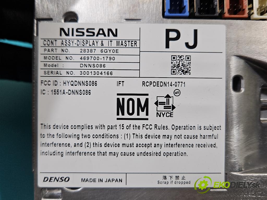 Infiniti QX60 2012- 3.5 V6 265KM automatic 195 kW 3498 cm3 5- Zobrazit: 283876GY0E (Prístrojová doska)