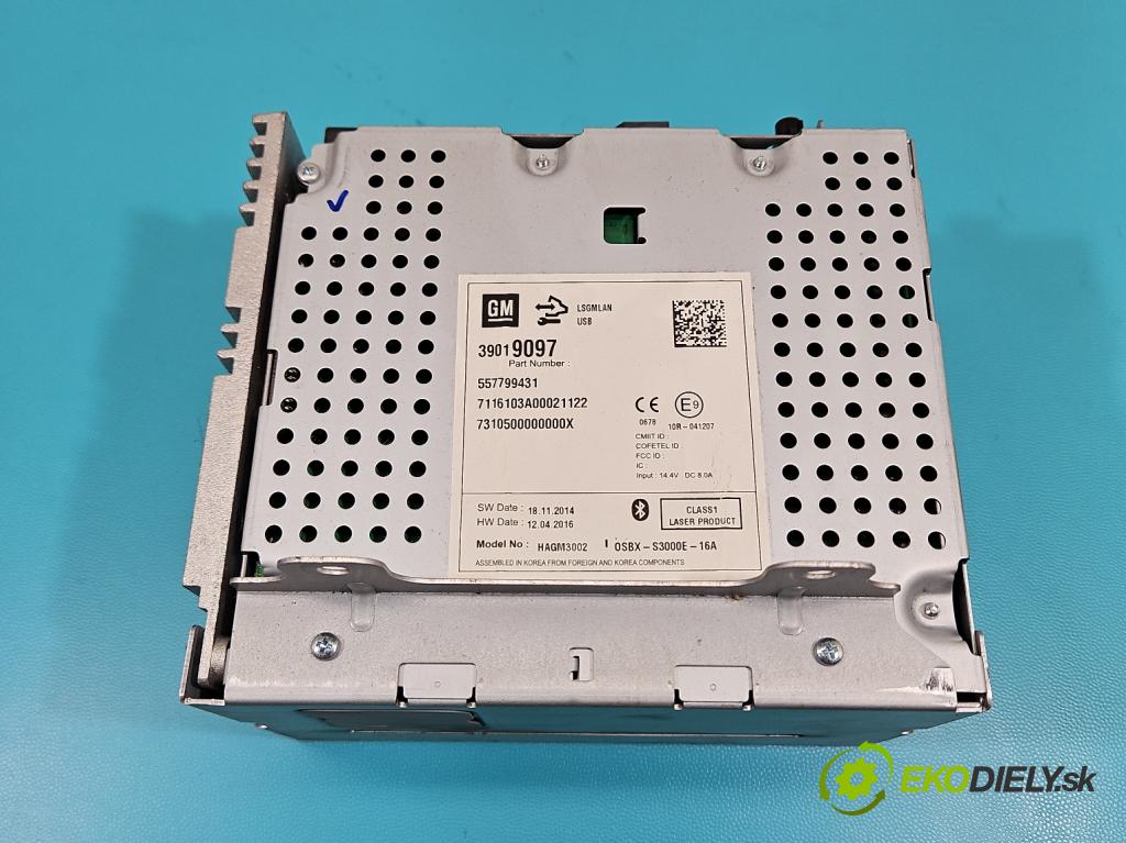 Opel Astra IV 2009-2015 1.4 T 140 HP manual 103 kW 1364 cm3 5- Radio originál 39019097