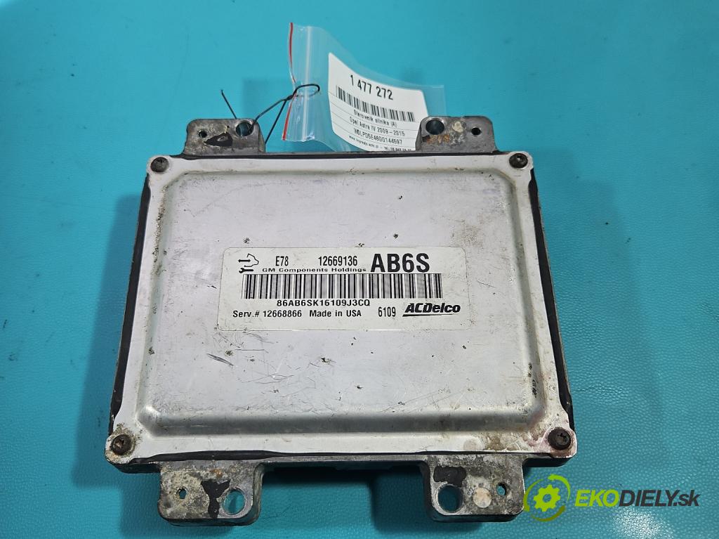Opel Astra IV 2009-2015 1.4 T 140 HP manual 103 kW 1364 cm3 5- riadiaca jednotka motora 12669136