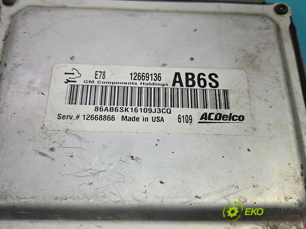 Opel Astra IV 2009-2015 1.4 T 140 HP manual 103 kW 1364 cm3 5- riadiaca jednotka motora 12669136