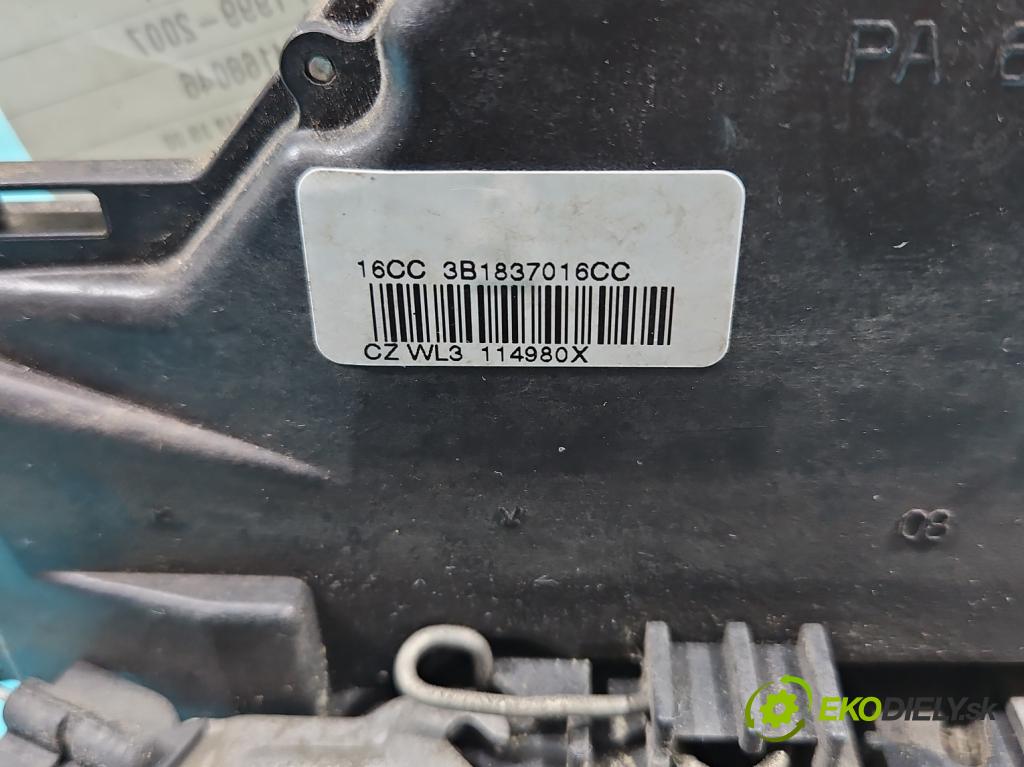 Skoda Fabia I 1999-2007 1.4 TDI 80 hp manual 59 kW 1422 cm3 5- zámek přední pravý 3B1837016CC