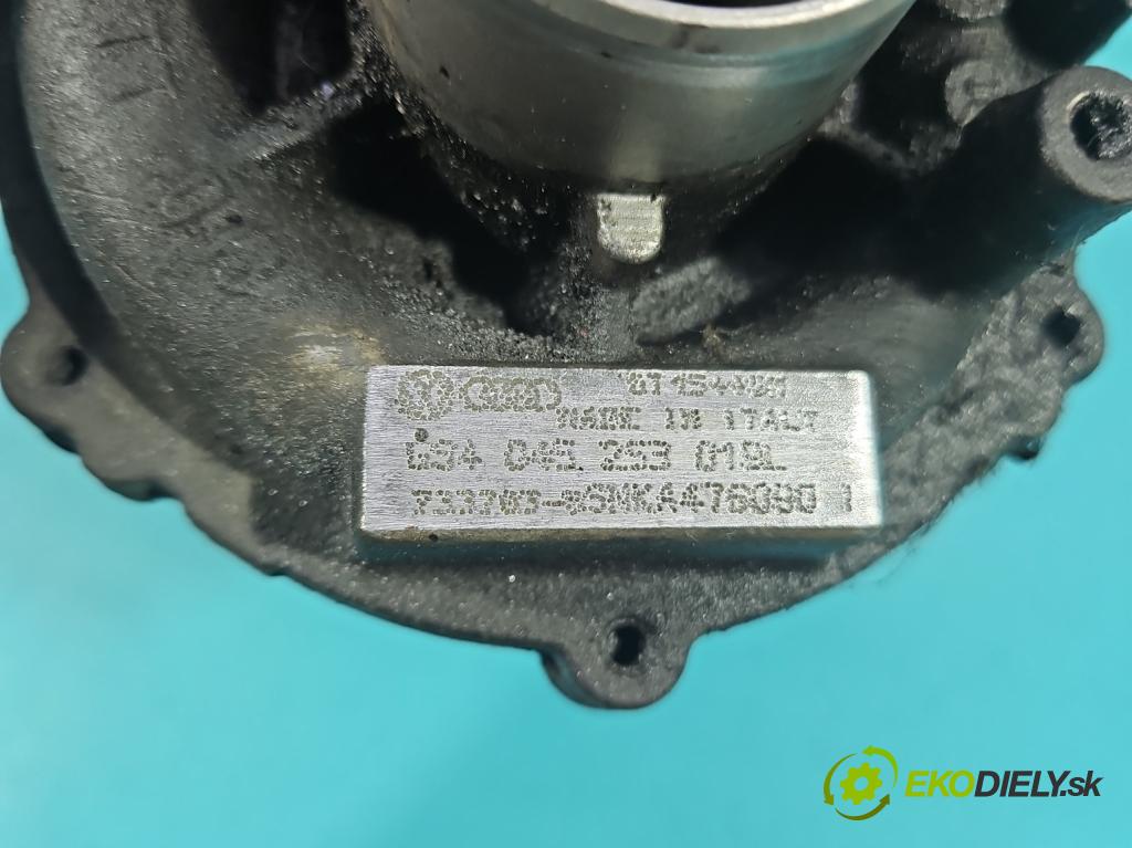 Skoda Fabia I 1999-2007 1.4 TDI 80 HP manual 59 kW 1422 cm3 5- turbodúchadlo, turbo 733783-5 (Turbodúchadlo (kompletné))