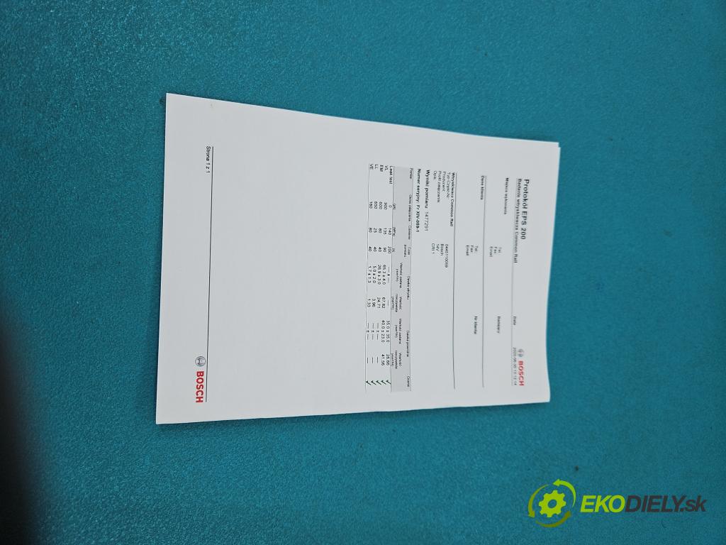 Chrysler Voyager IV 2000-2007 2.5 CRDI 121KM manual 89 kW 2499 cm3 5- vstrek 0445110059 (Vstrekovač paliva)