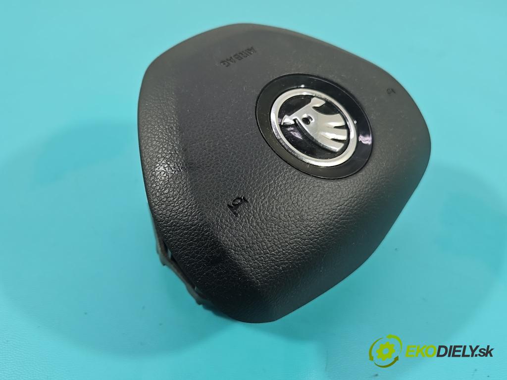 Skoda Fabia III 2014- 2021 1.0 TSI 95 hp manual 70 kW 999 cm3 5- Polštář: vzduch: Řidič: 6V0880201R (Airbagy)
