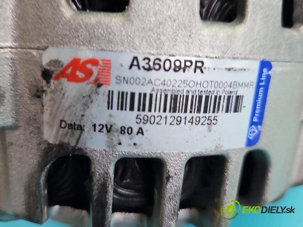 Peugeot 307 1.6 16V 109 HP manual 80 kW 1587 cm3 5- Alternator  (Alternátor)